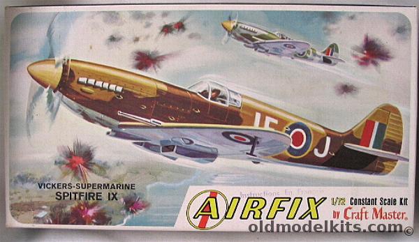 Airfix 1/72 Spitfire IX Craftmaster Issue, 1222-50 plastic model kit